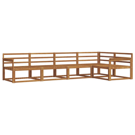 Utomhussoffset 5 pcs Naturlig Massivt Akaciaträ