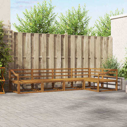 Utomhussoffset 5 pcs Naturlig Massivt Akaciaträ