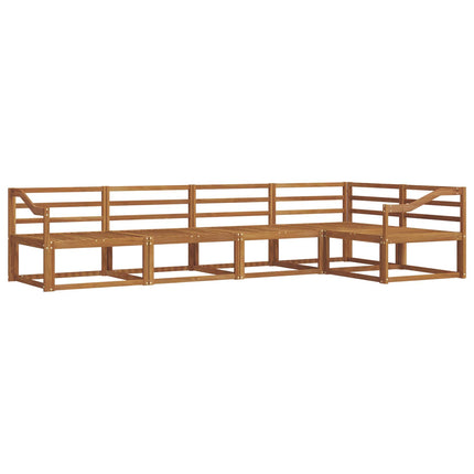 Utomhussoffset 5 pcs Naturlig Massivt Akaciaträ