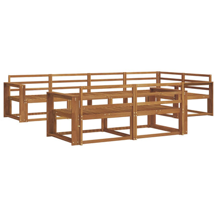 Utomhussoffset 7 pcs Naturlig Massivt Akaciaträ