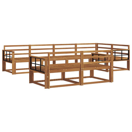 Utomhussoffset 7 pcs Naturlig Massivt Akaciaträ