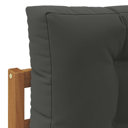 Utomhussoffset med kudde 6 pcs Naturlig och Antracit