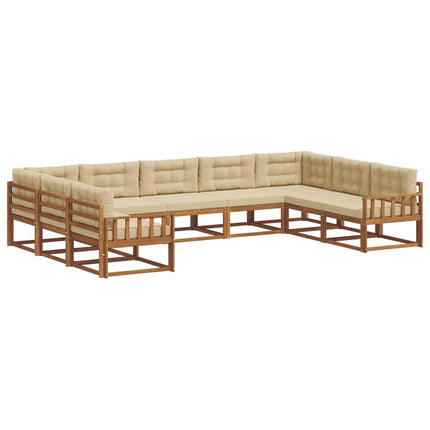 Utomhussoffset 9 st Naturlig och Beige