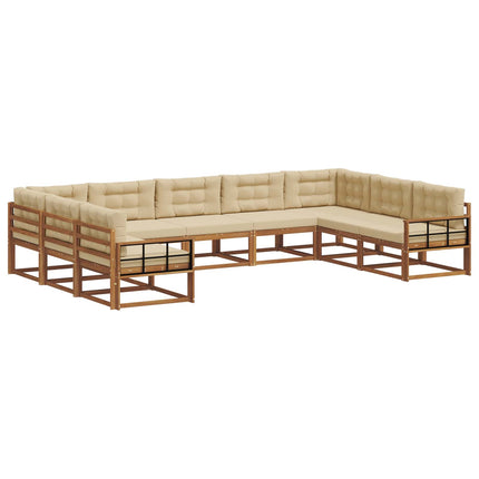 Utomhussoffset 9 st Naturlig och Beige