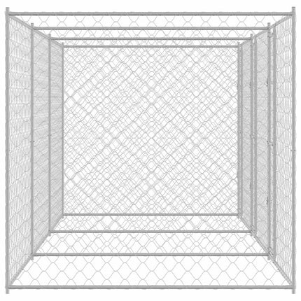 Hundbur Silver 600 x 200 x 200 cm Galvaniserat Stål