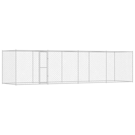Hundbur Silver 800 x 200 x 200 cm Galvaniserat Stål