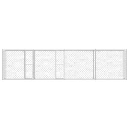 Hundbur Silver 600 x 200 x 200 cm Galvaniserat Stål