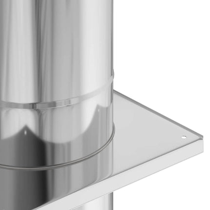 Skorstensextension Silver 25 x 25 x 65 cm Rostfritt stål