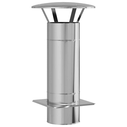 Skorstensextension Silver 35 x 35 x 65 cm Rostfritt stål