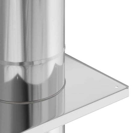 Skorstensextension Silver 25 x 25 x 82 cm Rostfritt stål