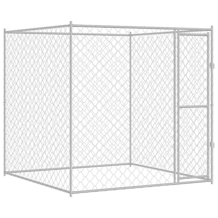 Hundbur Silver 200 x 200 x 200 cm Galvaniserat Stål
