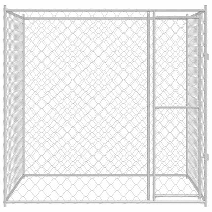 Hundbur Silver 200 x 200 x 200 cm Galvaniserat Stål