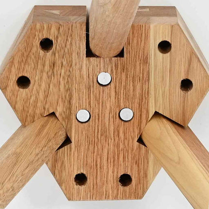 Kaffeebord 3 pcs Brun Massivt Valnötsträ