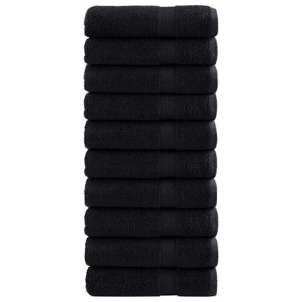 Gästhandduk SOLUND 25 pcs Svart 100 x 150 cm 550 gsm