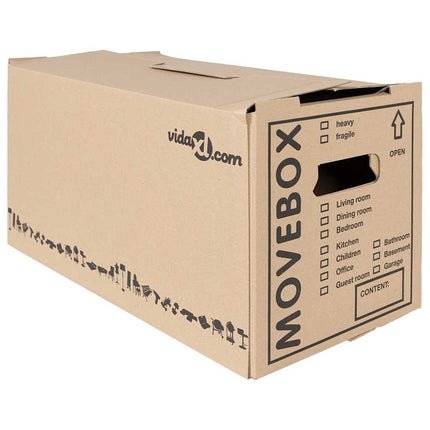 Flyttlåda 20 pcs Naturfärg 59 x 31,5 x 31,5 cm Kartong