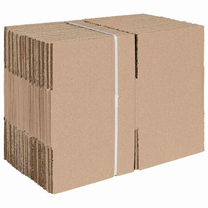 Vikbar låda med lagring 50 pcs Naturfärg 15 x 15 x 8 cm Kartong