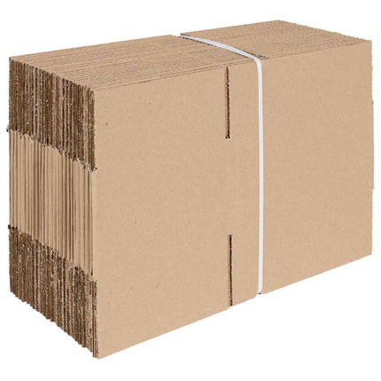 Vikbar låda 50 pcs Naturfärg 20 x 15 x 10 cm Kartong