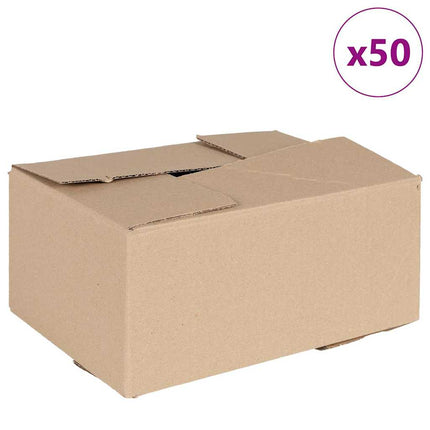 Vikbar låda 50 pcs Naturfärg 30 x 21,5 x 14 cm Kartong