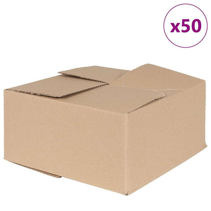 Vikbar låda 50 pcs Naturfärg 30 x 30 x 15 cm Kartong