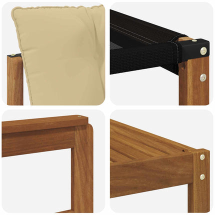 Utomhussoffset med kudde 7 pcs Naturlig och Beige