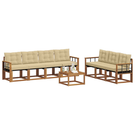 Utomhussoffset 8 st Naturlig och Beige