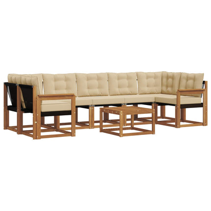 Utomhussoffset 8 st Naturlig och Beige