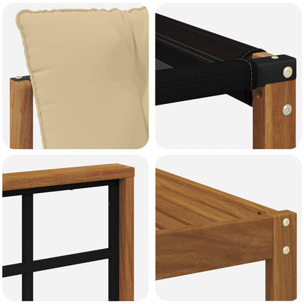 Utomhussoffset med kudde 8 pcs Naturlig och Beige