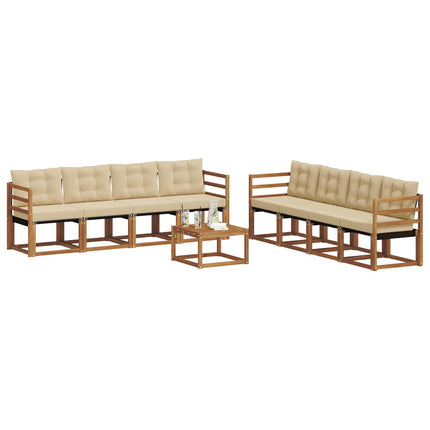 Utomhussoffset 9 st Naturlig och Beige