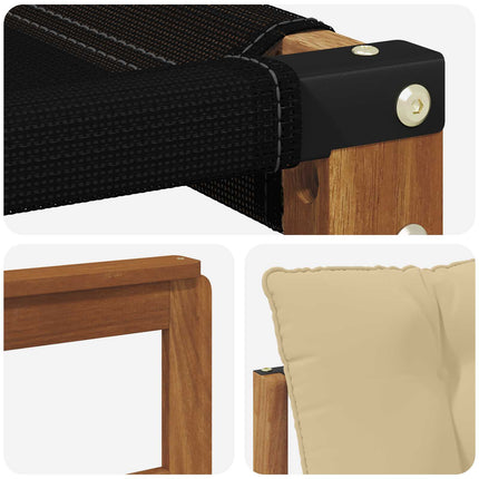 Utomhussoffset med kudde 4 pcs Naturlig och Beige