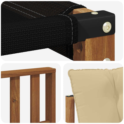 Utomhussoffset med kudde 4 pcs Naturlig och Beige