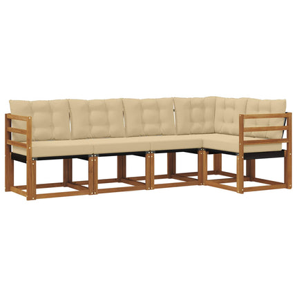 Utomhussoffset 5 st Naturlig och Beige