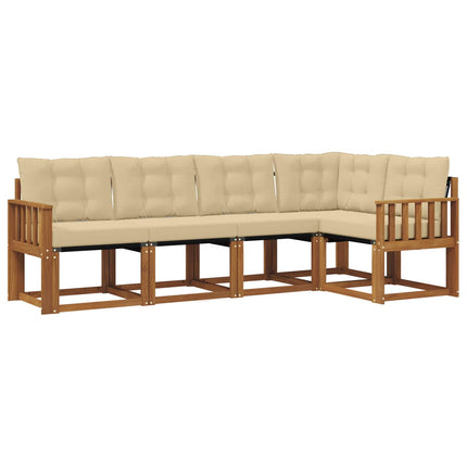 Utomhussoffset 5 st Naturlig och Beige