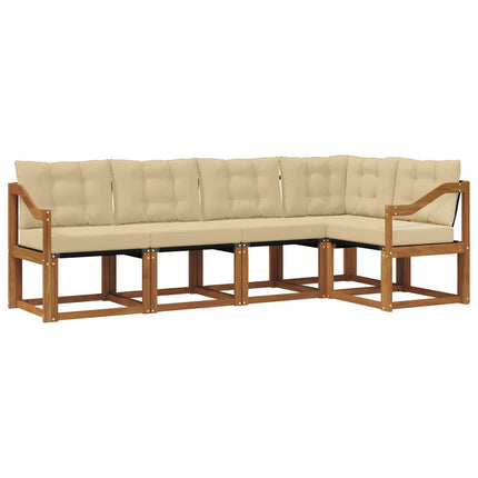 Utomhussoffset 5 st Naturlig och Beige