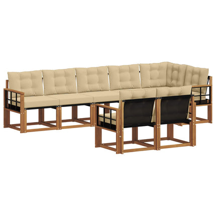 Utomhussoffset 8 st Naturlig och Beige
