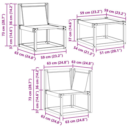 Utomhussoffset med kudde 7 pcs Naturlig och Beige