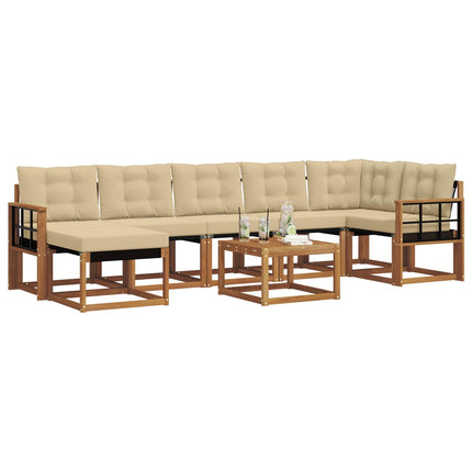 Utomhussoffset 8 st Naturlig och Beige