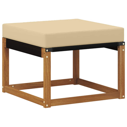 Utomhussoffset med kudde 9 pcs Naturlig och Beige
