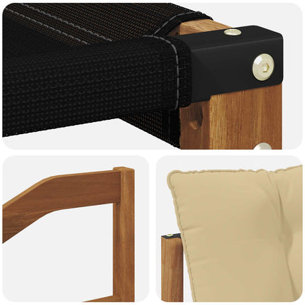 Utomhussoffset med kudde 6 pcs Naturlig och Beige