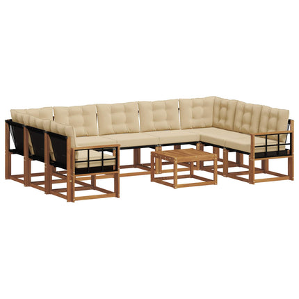 Utomhussoffset 10 st Naturlig och Beige
