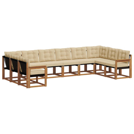 Utomhussoffset 10 st Naturlig och Beige