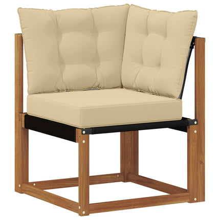 Utomhussoffset med kudde 11 pcs Naturlig och Beige