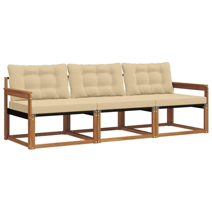 Utomhussoffset 3 st Naturlig och Beige