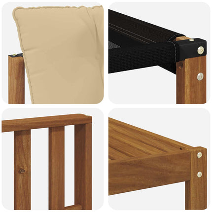 Utomhussoffset med kudde 7 pcs Naturlig och Beige