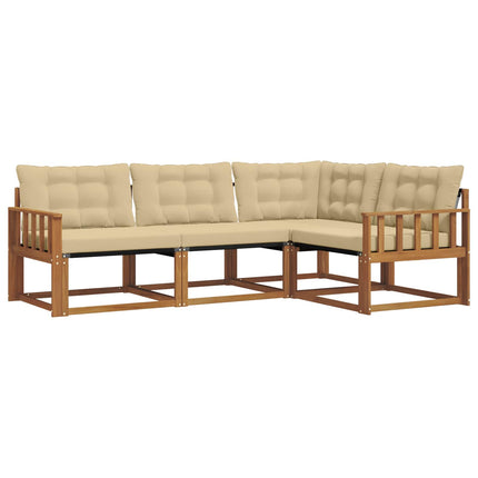 Utomhussoffset 4 st Naturlig och Beige