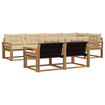 Utomhussoffset 7 st Naturlig och Beige