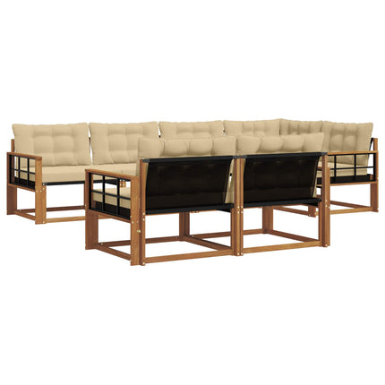 Utomhussoffset 7 st Naturlig och Beige