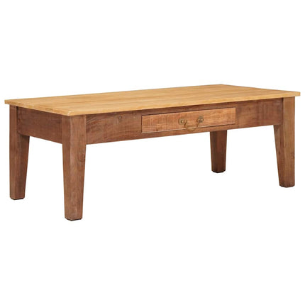 Kaffeebord med låda Brun 110 x 55 x 40 cm Massivt mangoträ