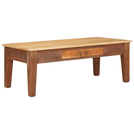 Kaffeebord med låda Brun 110 x 55 x 40 cm Massivt mangoträ