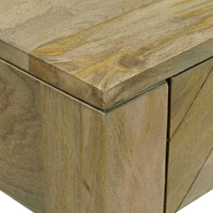 Konsolbord Naturlig grå 110 x 30 x 80 cm Massivt mangoträ