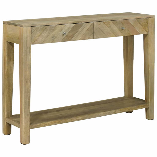 Konsolbord Naturlig grå 110 x 30 x 80 cm Massivt mangoträ